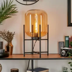 hofstein Lampe de table Manzano Noir, 1 lumière