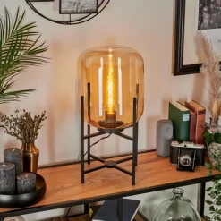 hofstein Lampe de table Manzano Noir, 1 lumière