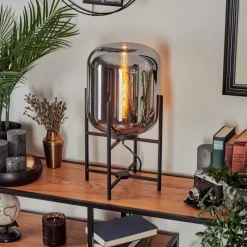 hofstein Lampe de table Manzano Noir, 1 lumière