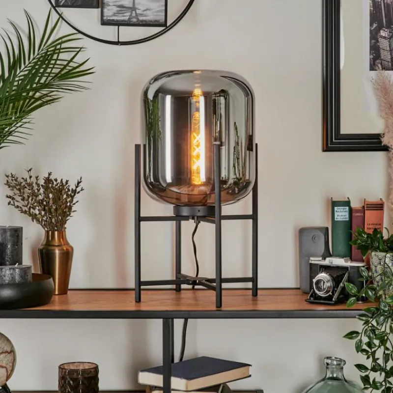 hofstein Lampe de table Manzano Noir, 1 lumière