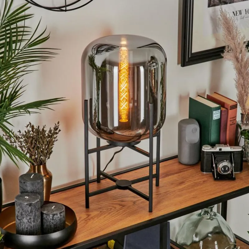 hofstein Lampe de table Manzano Noir, 1 lumière