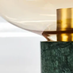 hofstein Lampe de table Maoro Vert, Laiton, 1 lumière