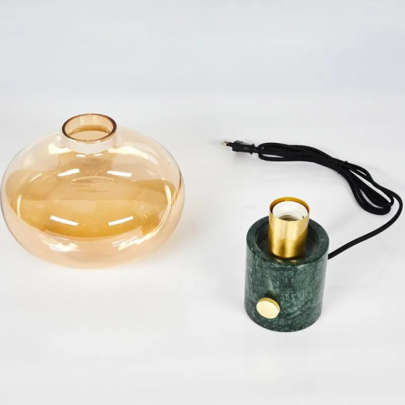 hofstein Lampe de table Maoro Vert, Laiton, 1 lumière
