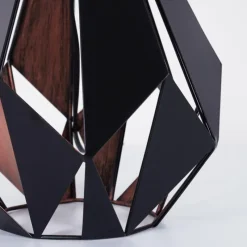 Lampes En Tissu-hofstein Lampe de table Marang Cuivre, Noir, 1 lumière