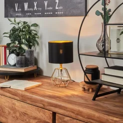 Lampes En Tissu-hofstein Lampe de table Marang Laiton, 1 lumière