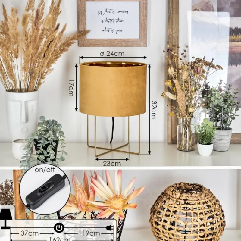 Lampes Dorées-hofstein Lampe de table Maripi Or, 1 lumière