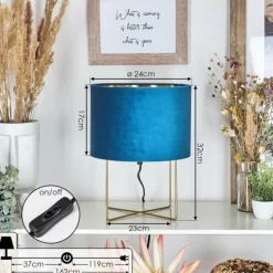 Lampes Dorées-hofstein Lampe de table Maripi Or, 1 lumière