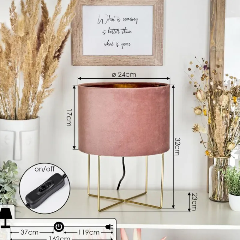 Lampes Dorées-hofstein Lampe de table Maripi Or, 1 lumière