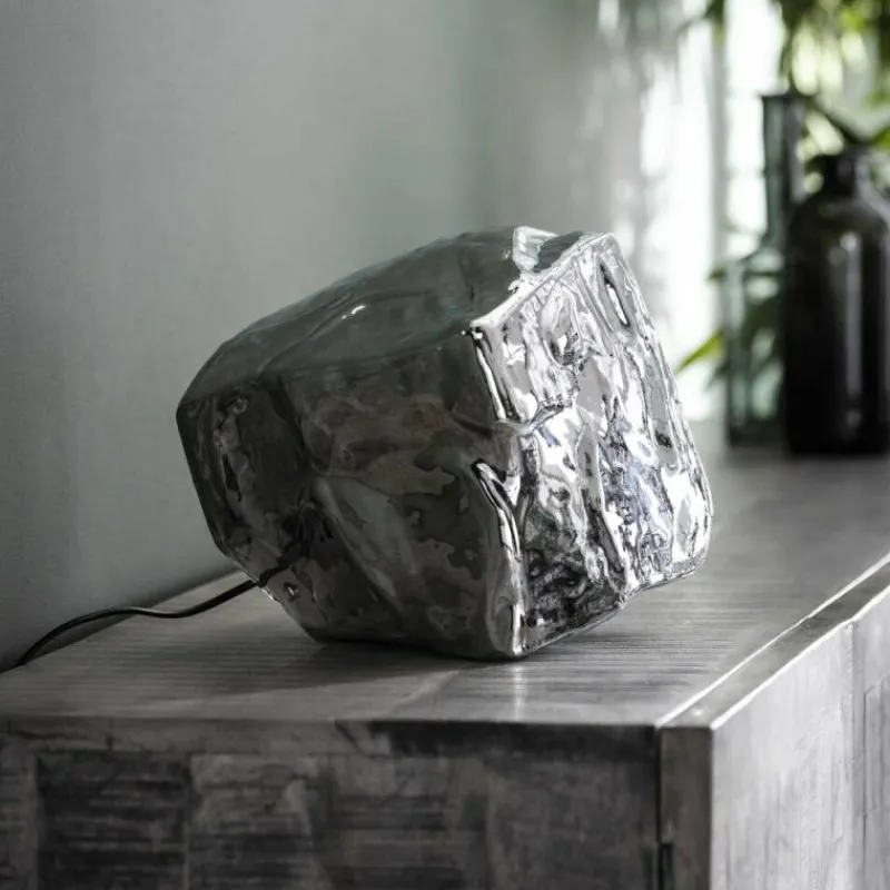 hofstein Lampe de table Marore Argenté, 1 lumière