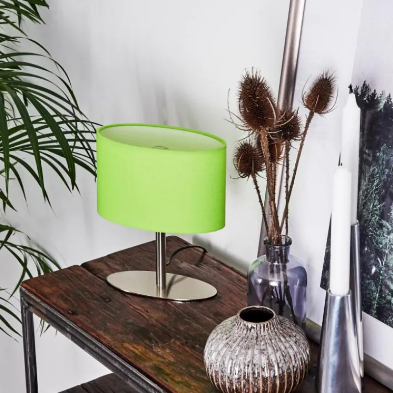 Lampes En Tissu-hofstein Lampe de table Mavulu Nickel mat, 1 lumière