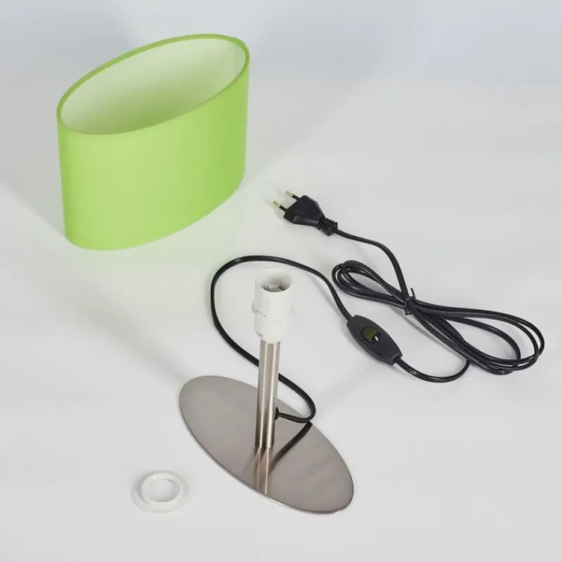 Lampes En Tissu-hofstein Lampe de table Mavulu Nickel mat, 1 lumière