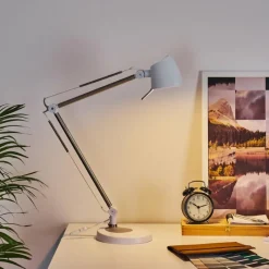 hofstein Lampe de table Mildura LED Blanc, 1 lumière* Lampes À Poser