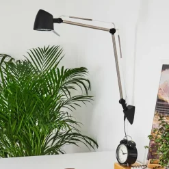 hofstein Lampe de table Mildura LED Noir, Blanc, 1 lumière* Lampes À Poser