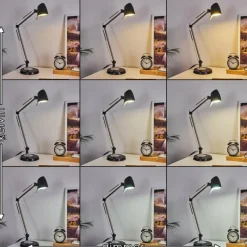 hofstein Lampe de table Mildura LED Noir, Blanc, 1 lumière* Lampes À Poser