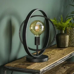 Lampes Vintages & Rétros-hofstein Lampe de table Mirandola Noir, 1 lumière