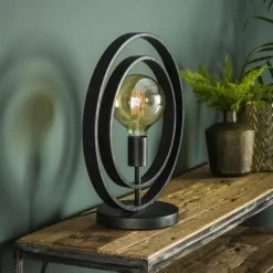 Lampes Vintages & Rétros-hofstein Lampe de table Mirandola Noir, 1 lumière