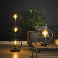 Lampes Vintages & Rétros-hofstein Lampe de table Mirandola Noir, 1 lumière