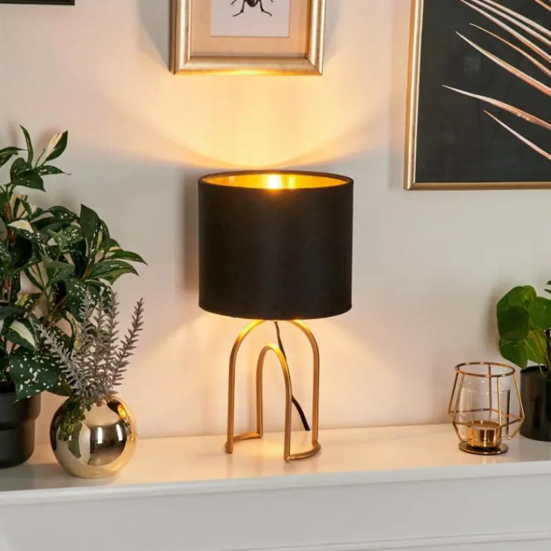 Lampes Dorées-hofstein Lampe de table Miravale Or, 1 lumière