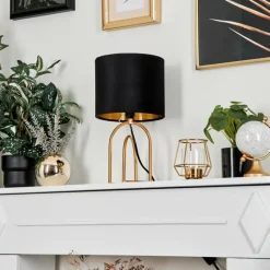 Lampes Dorées-hofstein Lampe de table Miravale Or, 1 lumière