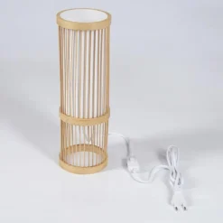 Lampes En Tissu-hofstein Lampe de table Misa Bois clair, 1 lumière