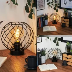 Lampes Industrielles-hofstein Lampe de table Miton Noir, 1 lumière