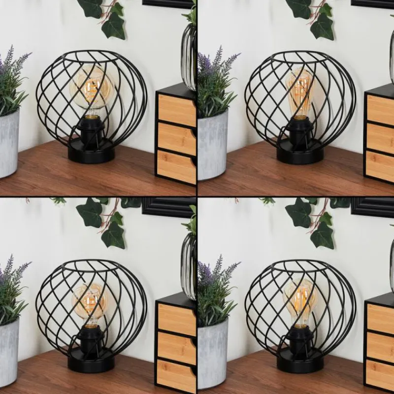 Lampes Industrielles-hofstein Lampe de table Miton Noir, 1 lumière