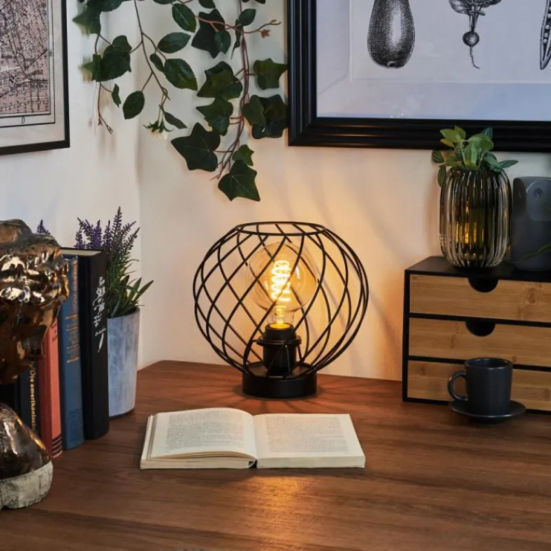 Lampes Industrielles-hofstein Lampe de table Miton Noir, 1 lumière