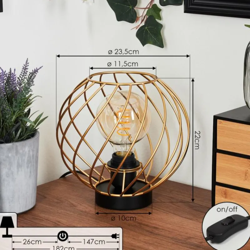 Lampes Industrielles-hofstein Lampe de table Miton Noir, 1 lumière