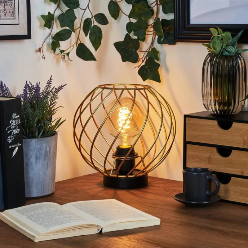 Lampes Industrielles-hofstein Lampe de table Miton Noir, 1 lumière