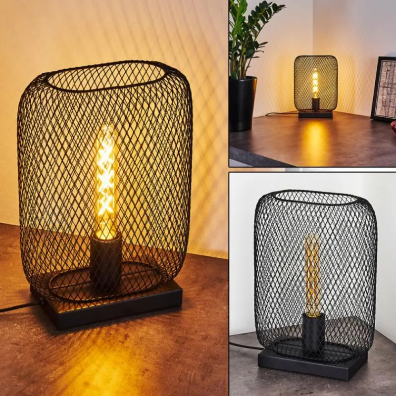 Lampes Industrielles-hofstein Lampe de table Moholm Noir, 1 lumière