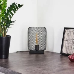 Lampes Industrielles-hofstein Lampe de table Moholm Noir, 1 lumière