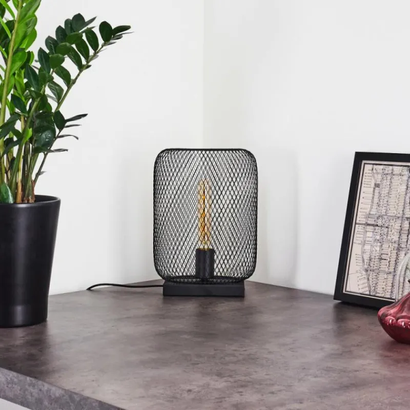 Lampes Industrielles-hofstein Lampe de table Moholm Noir, 1 lumière