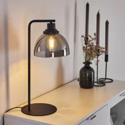 hofstein Lampe de table Morzine Noir, 1 lumière