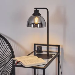 hofstein Lampe de table Morzine Noir, 1 lumière