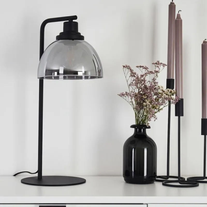 hofstein Lampe de table Morzine Noir, 1 lumière