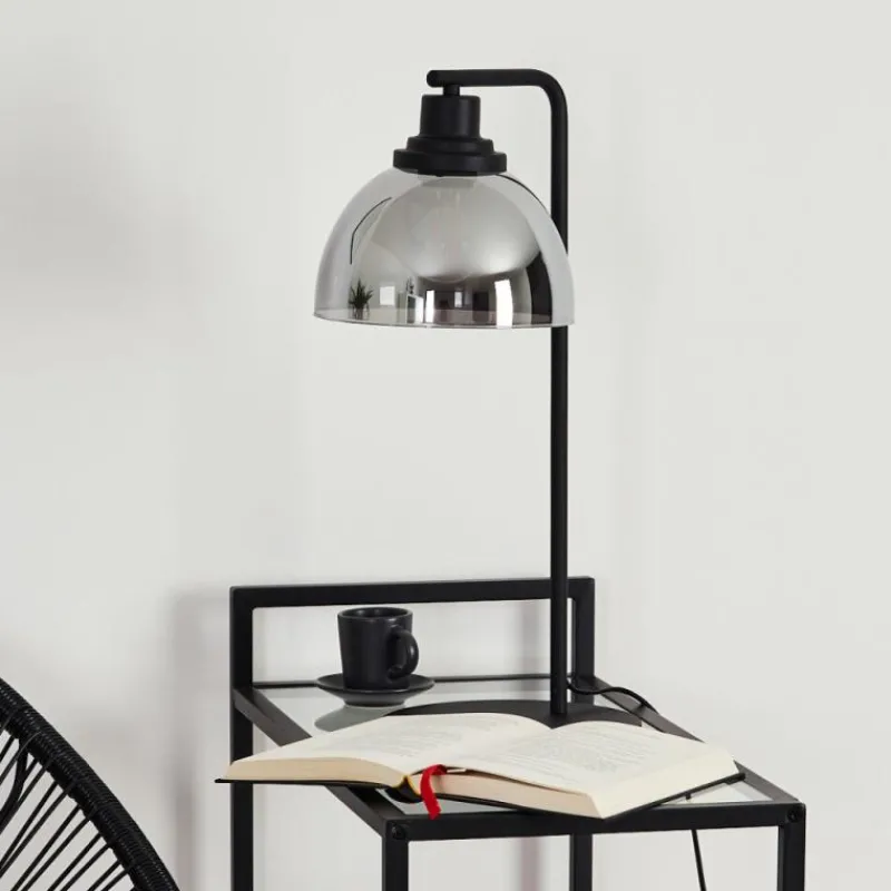 hofstein Lampe de table Morzine Noir, 1 lumière