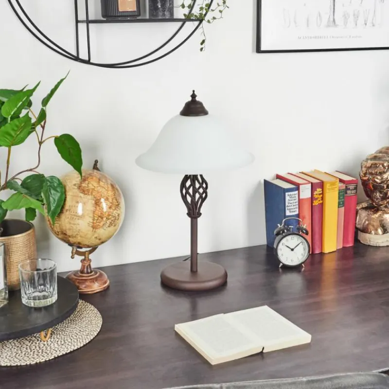 hofstein Lampe de table Mosquerito Rouille, 2 lumières