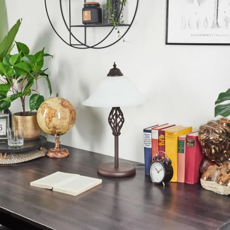 hofstein Lampe de table Mosquerito Rouille, 2 lumières