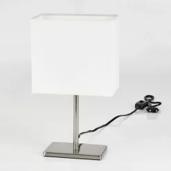 Lampes En Tissu-hofstein Lampe de table Niukkala Nickel mat, 1 lumière