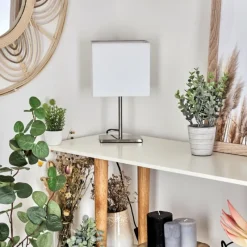 Lampes En Tissu-hofstein Lampe de table Niukkala Nickel mat, 1 lumière