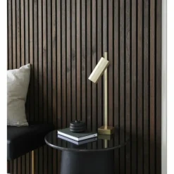 Luminaires Scandinaves-Luminaires Nordlux Lampe de table Nordlux ALANIS Laiton, 1 lumière