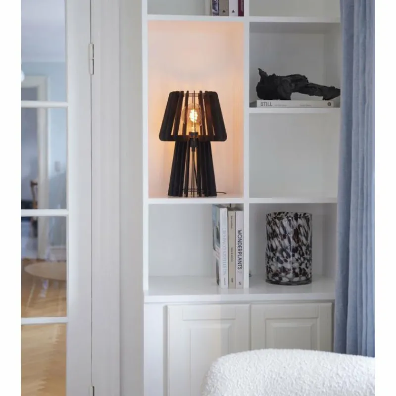 Luminaires Scandinaves-Luminaires Nordlux Lampe de table Nordlux GROA Noir, 1 lumière