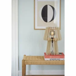 Luminaires Scandinaves-Luminaires Nordlux Lampe de table Nordlux GROA Écru, 1 lumière