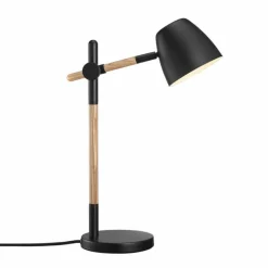 Lampes En Bois-Luminaires Nordlux Lampe de table Nordlux THEO Bois clair, Noir, 1 lumière