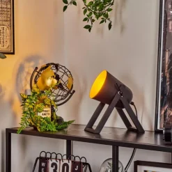 Lampes Dorées-hofstein Lampe de table Novilly Noir, 1 lumière