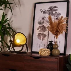 Lampes Industrielles-hofstein Lampe de table Oghu Noir, 1 lumière