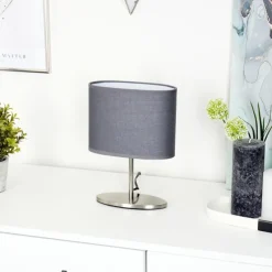 Lampes En Tissu-hofstein Lampe de table Oilinki Nickel mat, 1 lumière