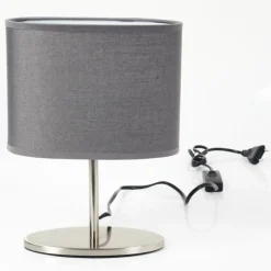 Lampes En Tissu-hofstein Lampe de table Oilinki Nickel mat, 1 lumière