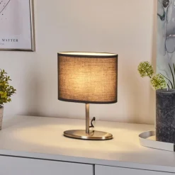 Lampes En Tissu-hofstein Lampe de table Oilinki Nickel mat, 1 lumière