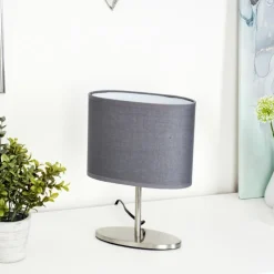 Lampes En Tissu-hofstein Lampe de table Oilinki Nickel mat, 1 lumière